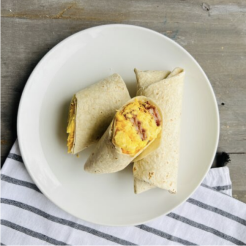 Burrito Wrap: Bacon and egg